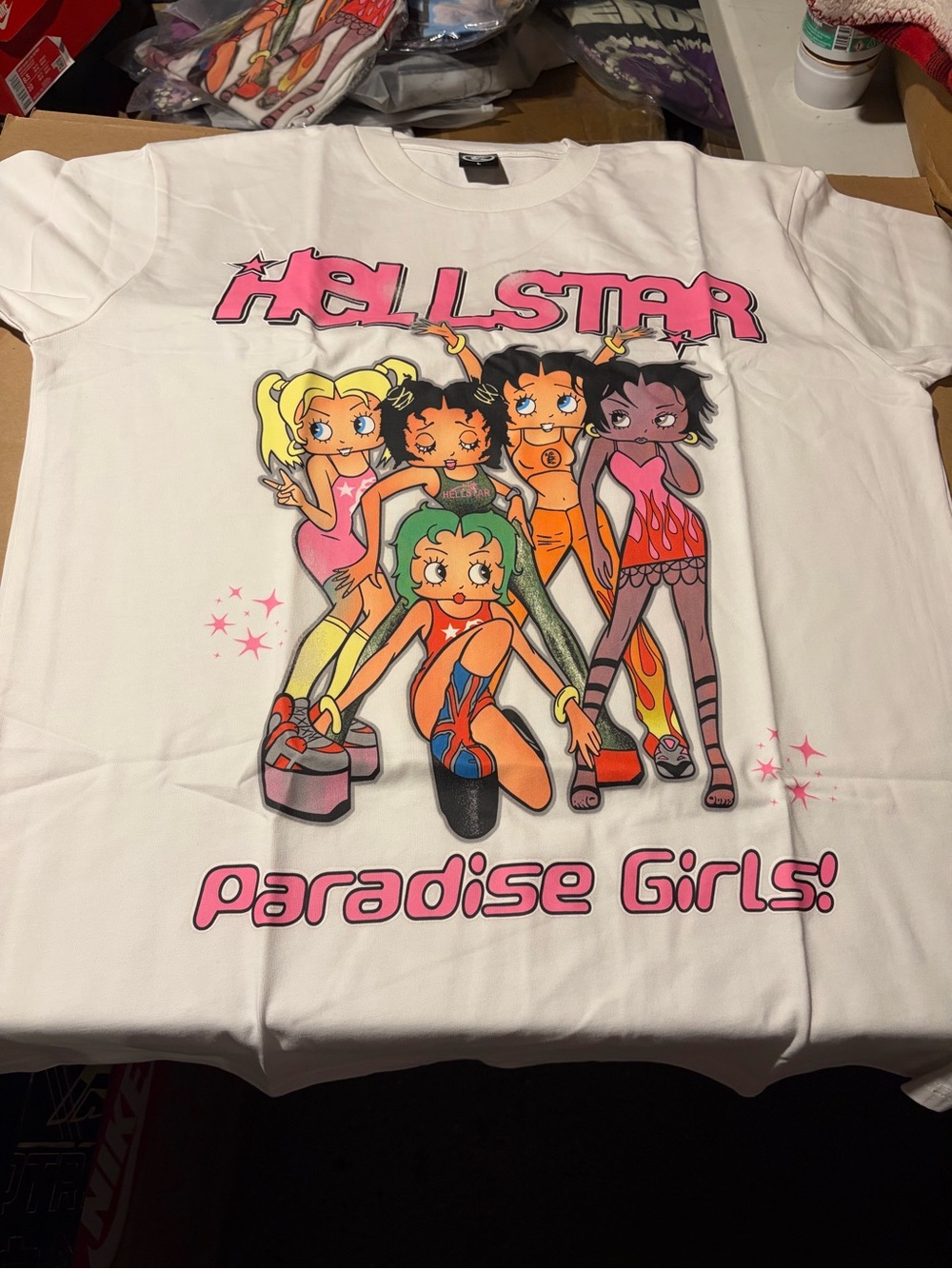 Hellstar Paradise Girls Graphic Tee - White